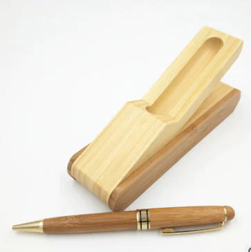 Bamboo Signature Pen Set with Natural Color Case