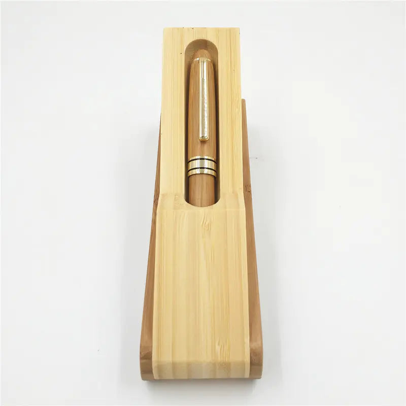 Bamboo Signature Pen Set with Natural Color Case
