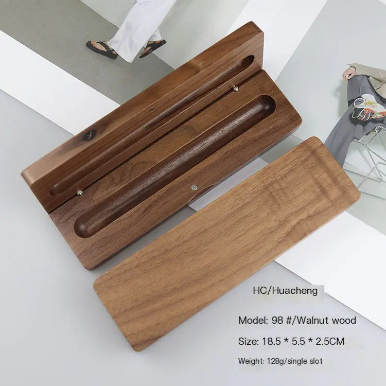 Walnut Wood Fountain Pen with Bamboo Gift Box Set
