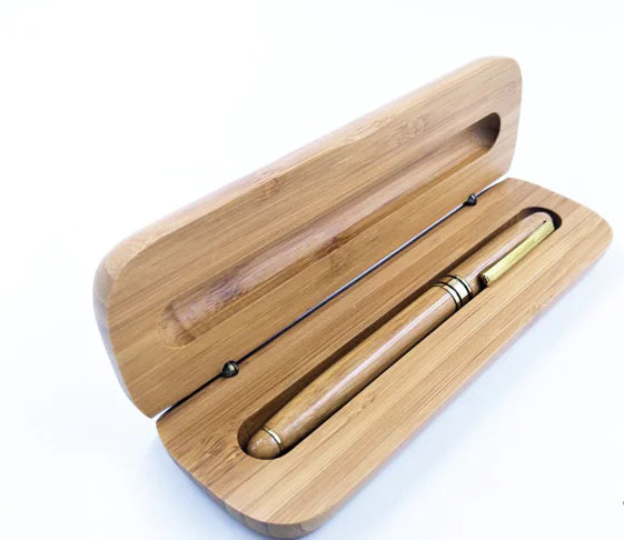 Bamboo Fountain Pen and Ballpoint Pen Gift Set