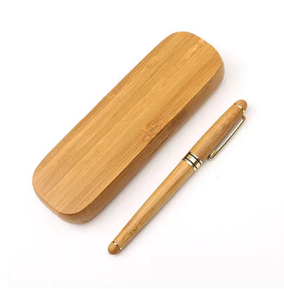 Bamboo Fountain Pen and Ballpoint Pen Gift Set