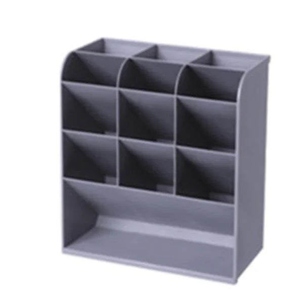 Large Capacity 13-Grid Multi-Functional Pen Holder