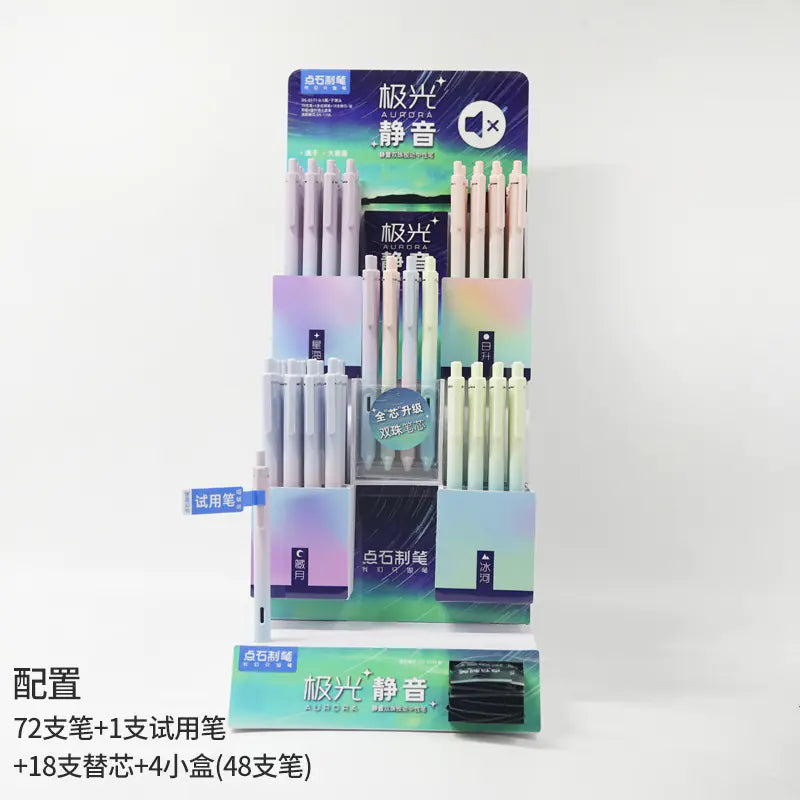 Gradient Color Quick-Dry Student Pens - Wholesale Set