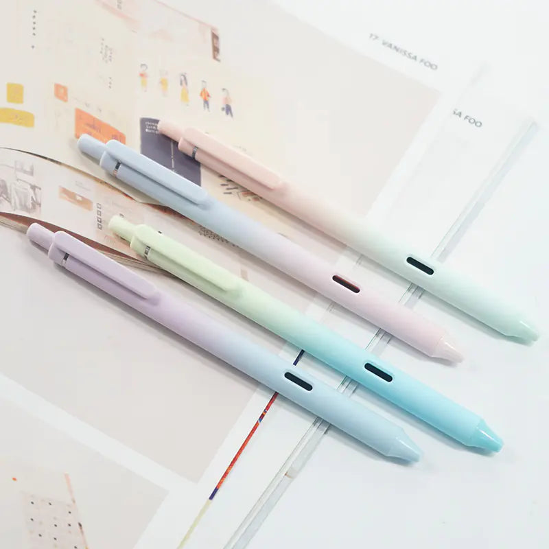 Gradient Color Quick-Dry Student Pens - Wholesale Set