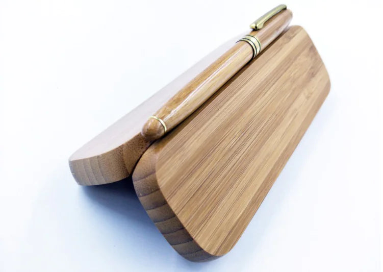 Bamboo Fountain Pen and Ballpoint Pen Gift Set
