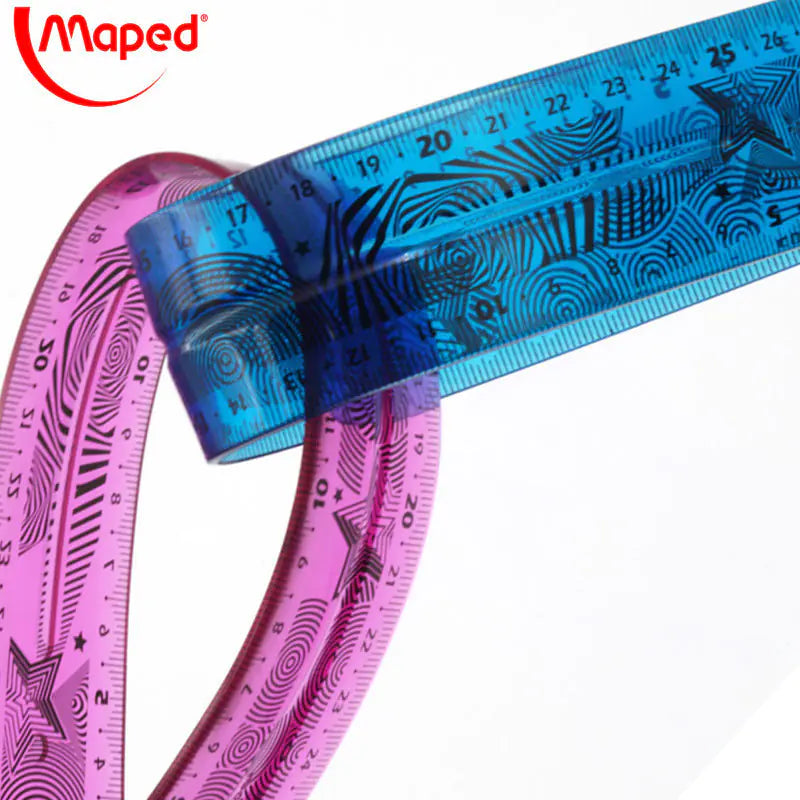30cm Soft Plastic Ruler - Flexible and Durable